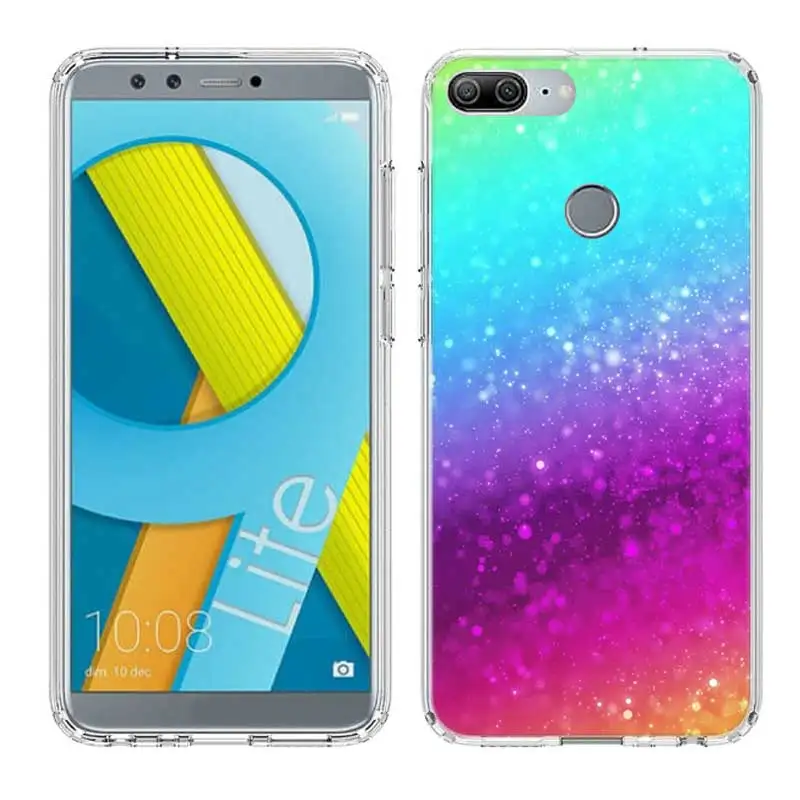 Разноцветные Милые чехлы с радужным рисунком чехол сердцем для Huawei Honor 20 Pro 8X 9 10 lite