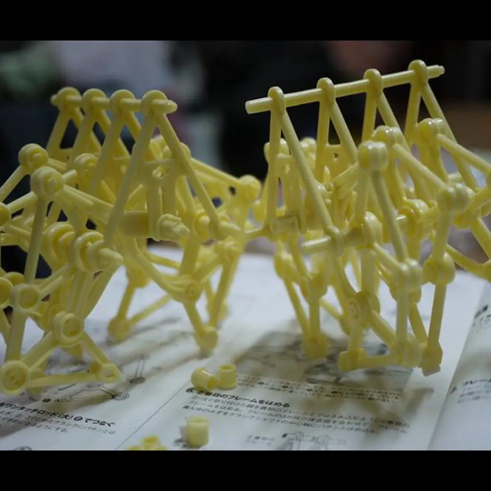 Ieasyсексуальная ветросиловой DIY ходунки мини сборка strandbeest модель детский робот игрушка