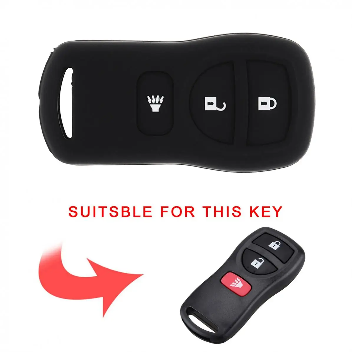 3 кнопки силиконовый чехол для ключей от машины протектор держатель подходит