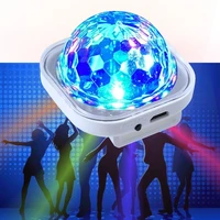 led mini colorful stage projector with rgb disco flash usb charged night light key voice control christmas party car decoration