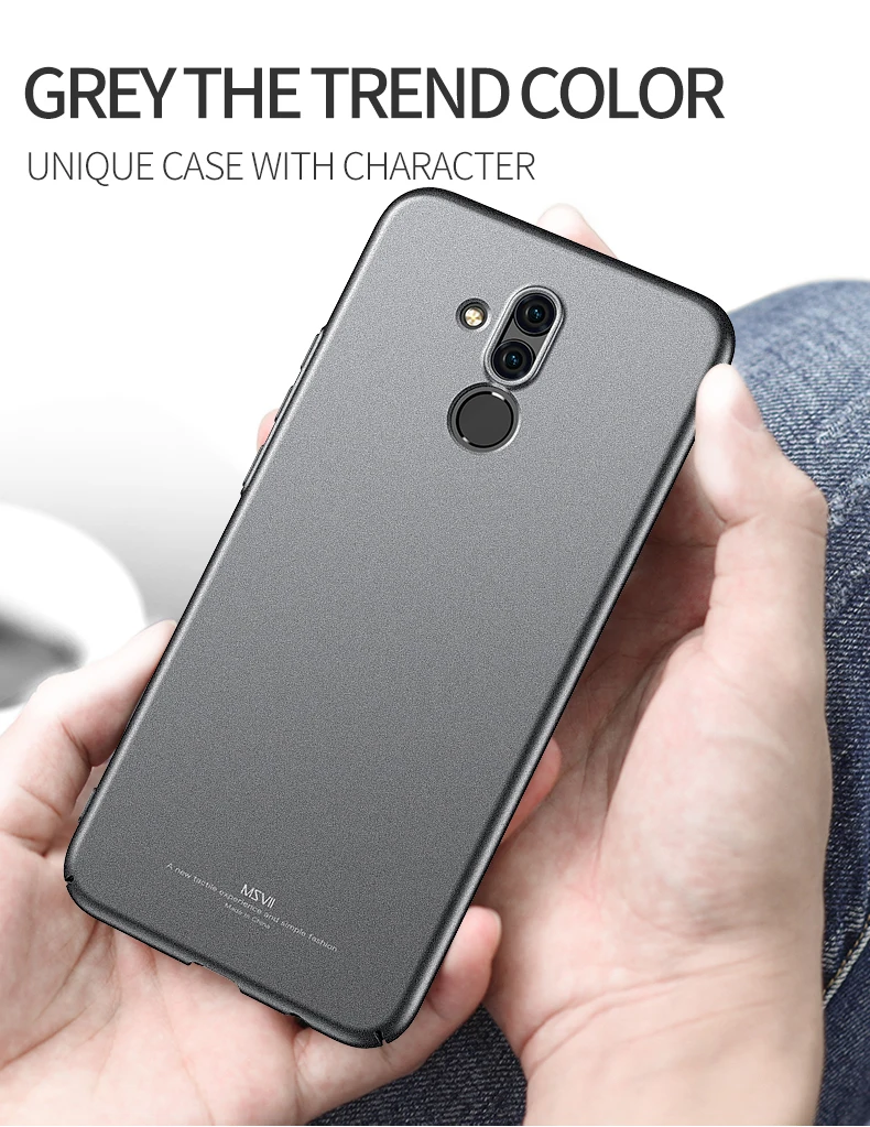 Mate 20 Lite тонкий матовый чехол Msvii для Huawei Pro X Жесткий Чехол из поликарбоната Mate20
