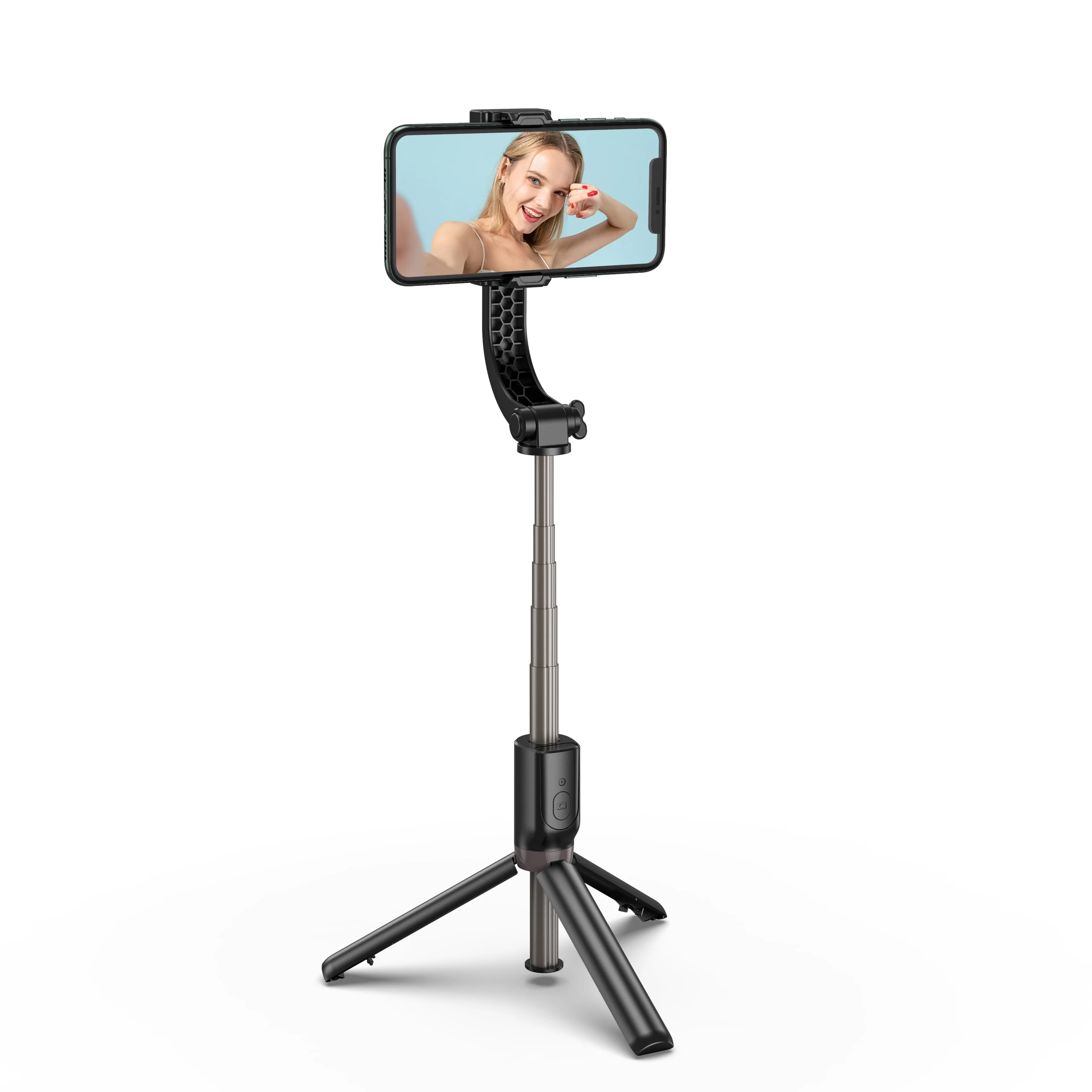

New Phone Selfie Stick Tripod Handheld Gimbal Stabilizers Universal Bluetooth Remote Control for Iphone Huawei Xiaomi Smsung