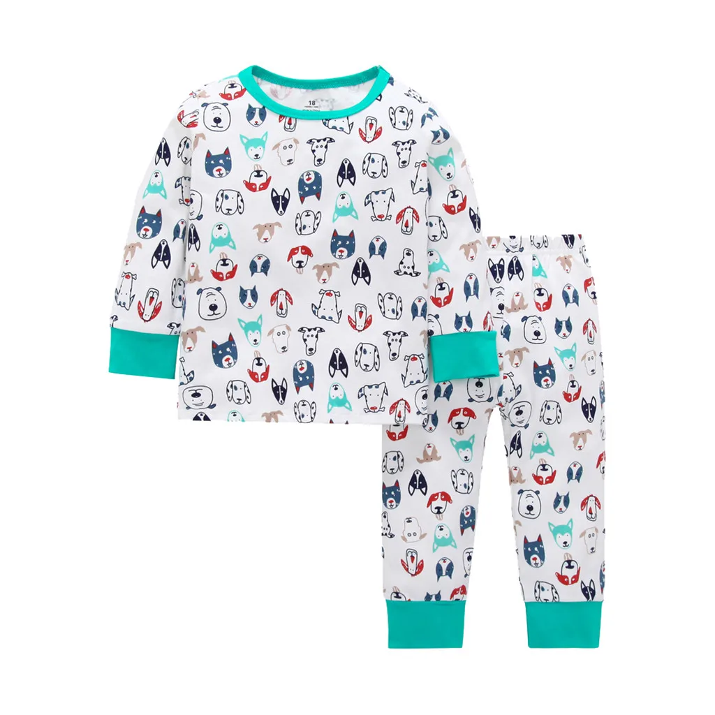 2PCS Sleepwear Set For Baby Boys And Girls Long Sleeve Cartoon Bear Tops+Pants Pajamas Outfits Autumn Clothes Y81 |
