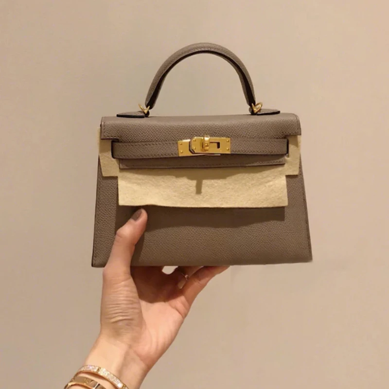 

The new 2020 leather mini bill of lading shoulder his female bag bag bag hand