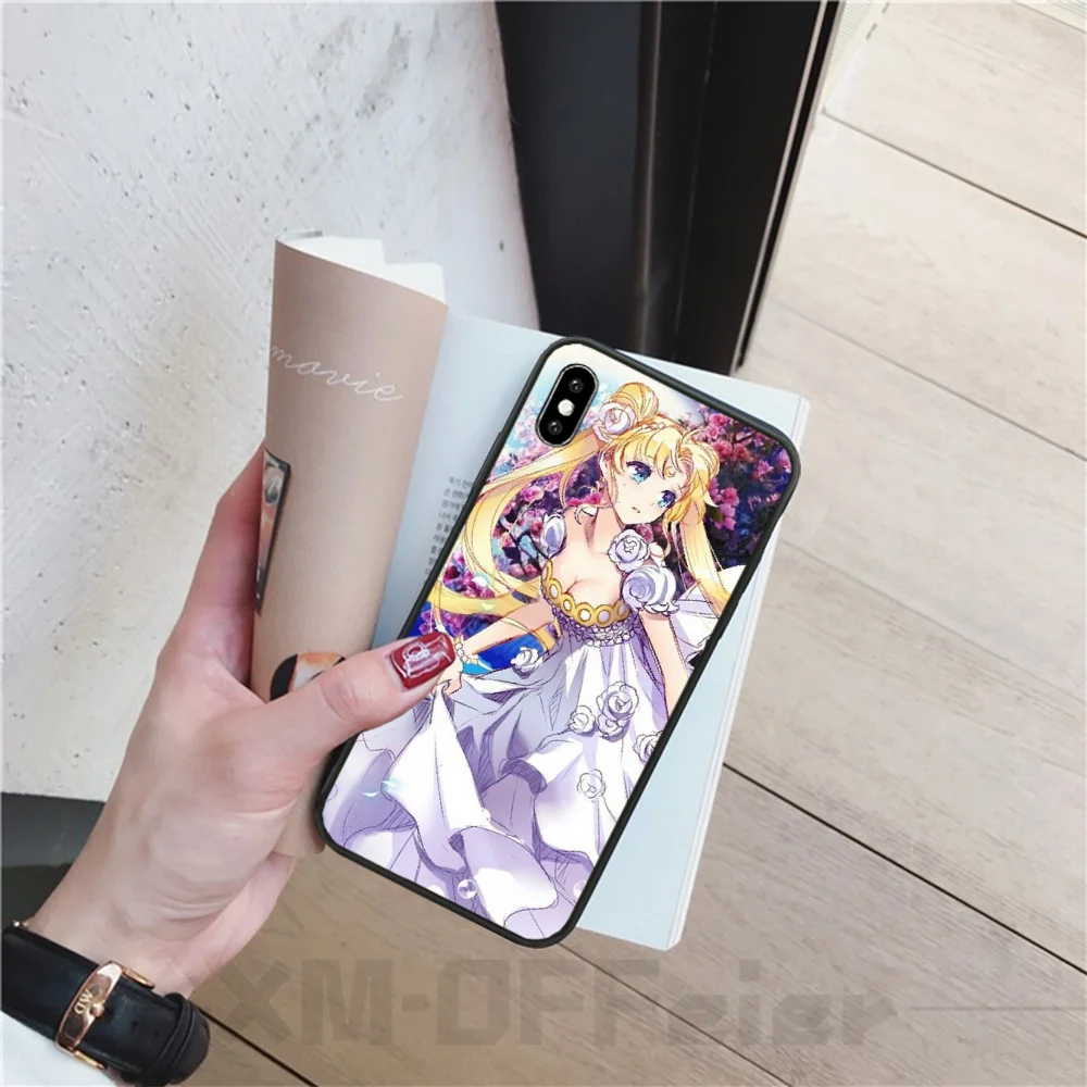 Reayou Beautiful girl anime Soft black Phone Case for iPhone 11 pro XS MAX 8 7 6 6S Plus X 5 5S SE XR cover | Мобильные телефоны и