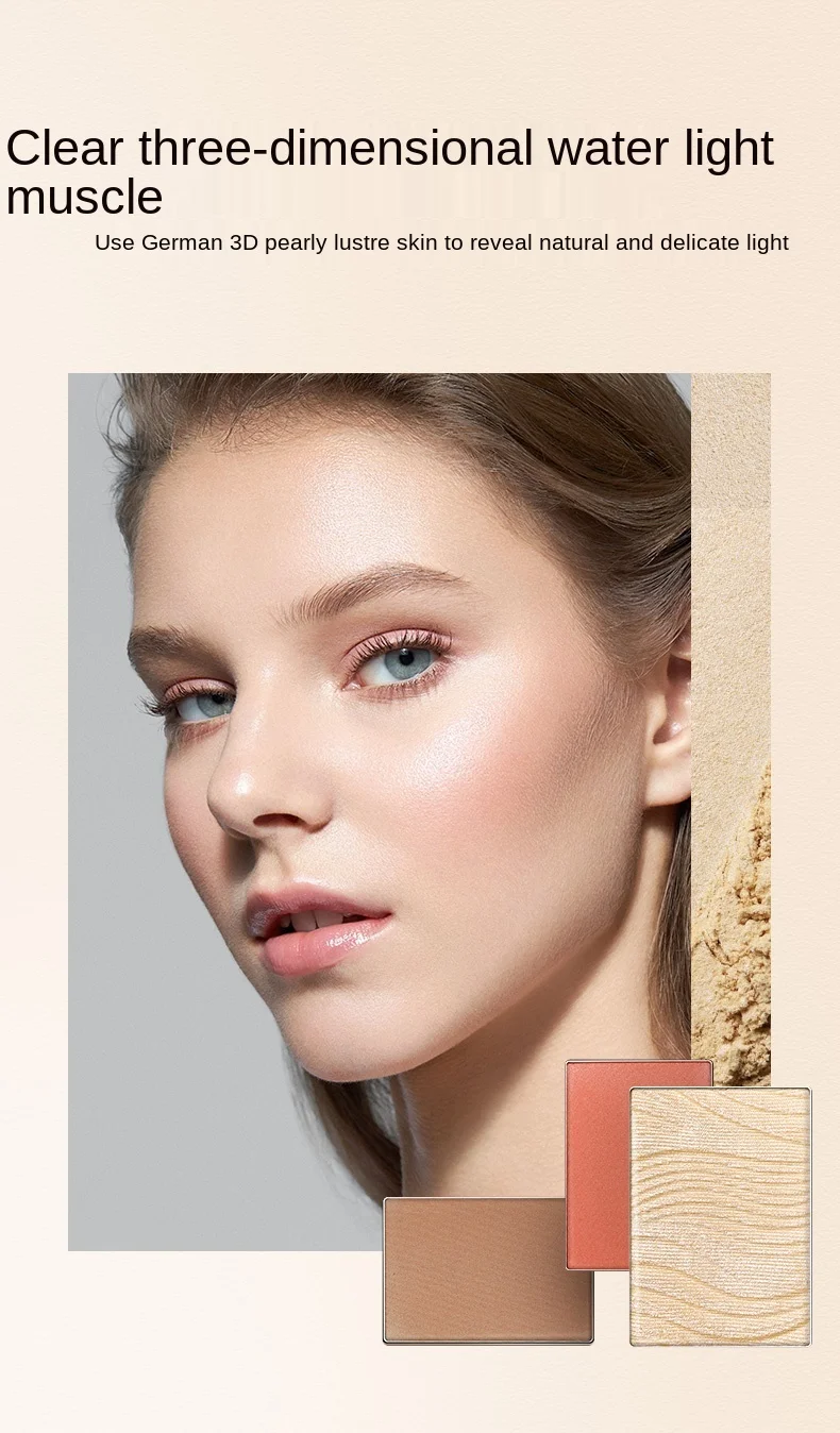 

CY PERFECT DIARY Stereo Light Sense Repair Highlight Blush Shadow Makeup Palette Free Shipping