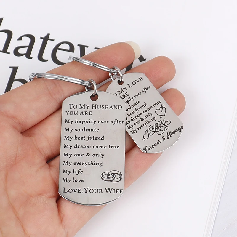 

Брелок для ключей подарок для мужчин муж из жены Свадьба годовщина влюбленные пары подарки на день Святого Валентина