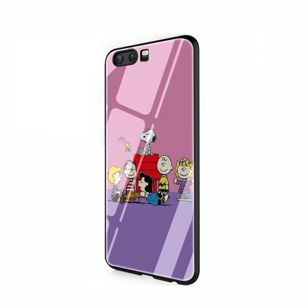 G2 EWAU арахис шаблон закаленное стекло чехол для телефона huawei mate P 10 20 30 Lite Pro Y9 Honor 8X 7A - Цвет: G2