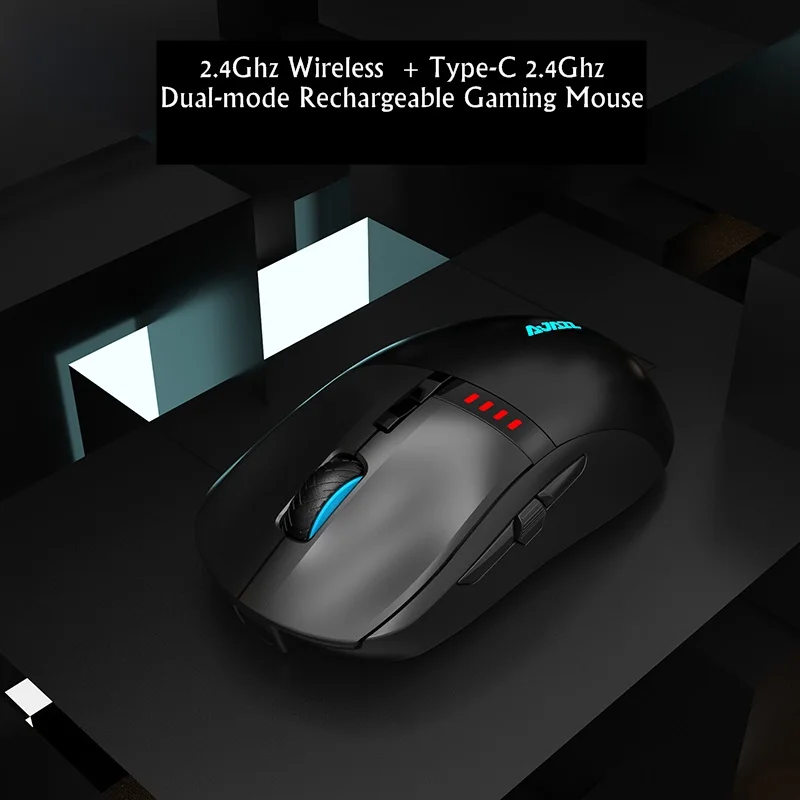 Все новые 16000 dpi Ajazz I305 Pro перезаряжаемая 2,4 ГГц/Проводная Двухрежимная esport Гейминг мышь ноутбук мышь для ПК макро-программа