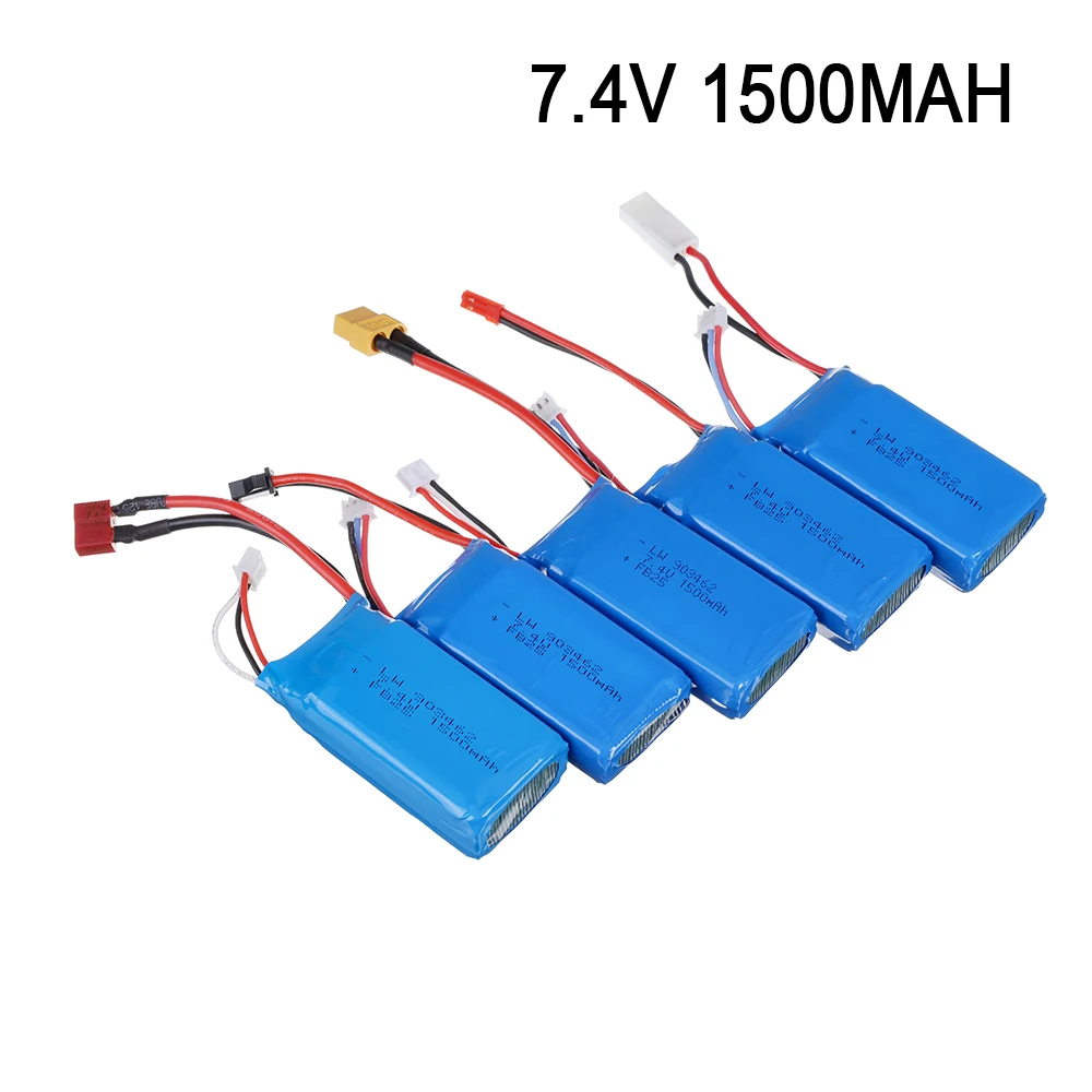 Литий Полимерный Аккумулятор 7 4 В 1500 мА/ч для wltoys 144001 12428 12423 батарея