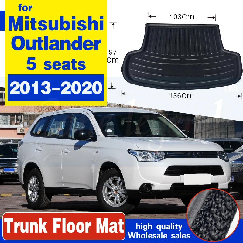Подходят для Mitsubishi Outlander 2013 2020 подкладка багажника заднего коврик груза поднос