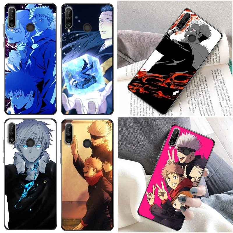 

Jujutsu Kaisen Sukuna Fushiguro Megumi Satoru Gojo Yuji Itadori Phone Case For Huawei P30 Pro Lite Cases Carcasa Back Cover