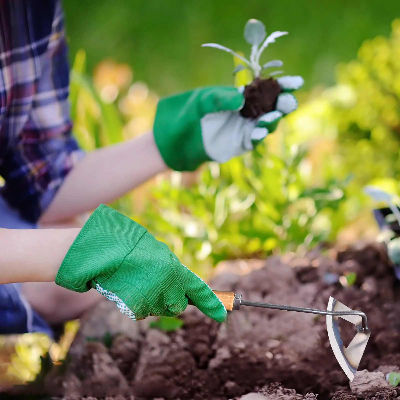Ручная лопатка аксессуары острые и прочные садовые инструменты ручка для сада