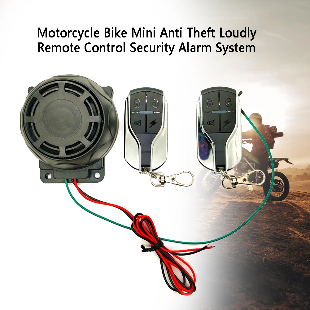 

Anti Theft Detector Engine Start Immobiliser Sensor Alarm System Remote Control Mini Protective Sensitive Motorcycle Bike Loudly
