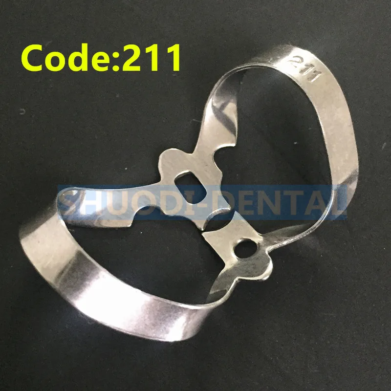 1 piece Code 211 Стоматологический зажим для ухода за полостью рта резиновый держатель для плотины стоматологический резиновый зажим из нержавеющей стали для Отбеливания Зубов Стоматологический инструмент - Цвет: 1 piece Code 211