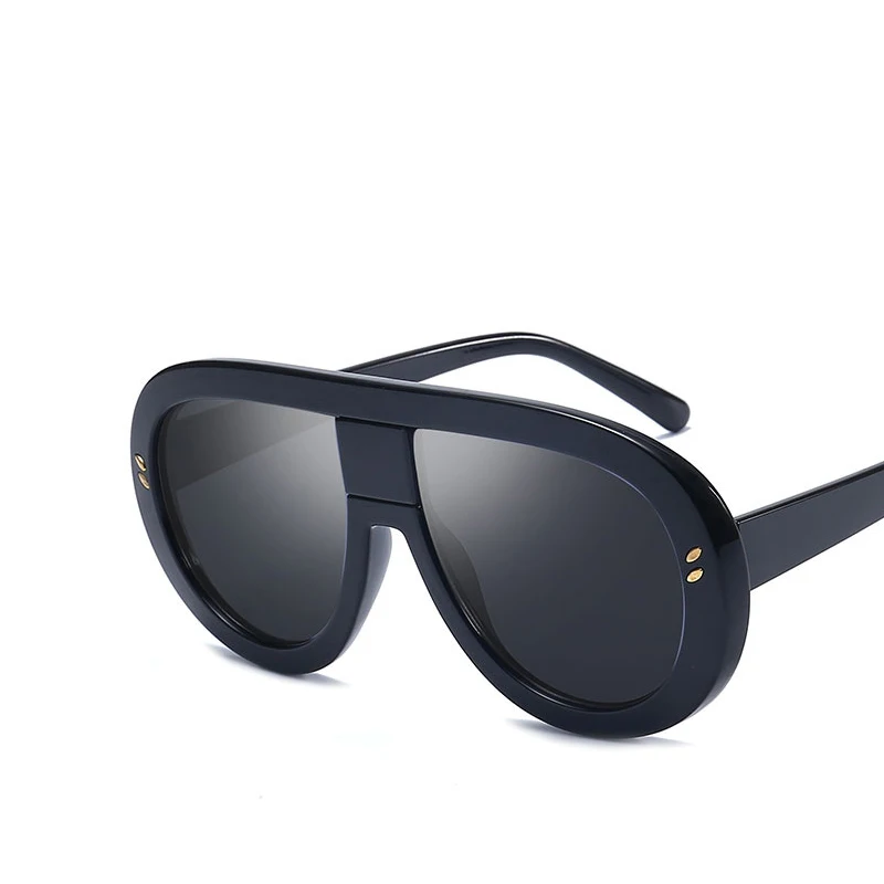 

Veshion Oversized Retro Cool Sunglasses Fashion Outdoor Big Frame Shade Sun Glasses Black Gradient Leopard Brown Eyewear UV400