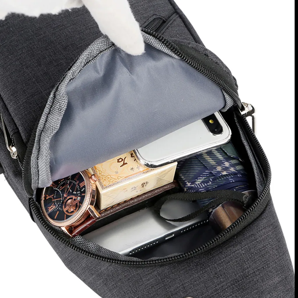 

Male Shoulder Bags Usb Charging Crossbody Bags Men Anti Theft Chest Bag School Summer Short Trip Messengers Bag 2020 #YJ