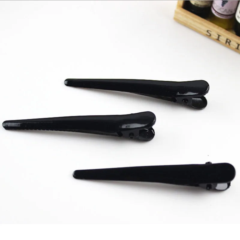 10 шт. Сделай Сам черная металлическая однозубая прическа Аллигатор заколка для