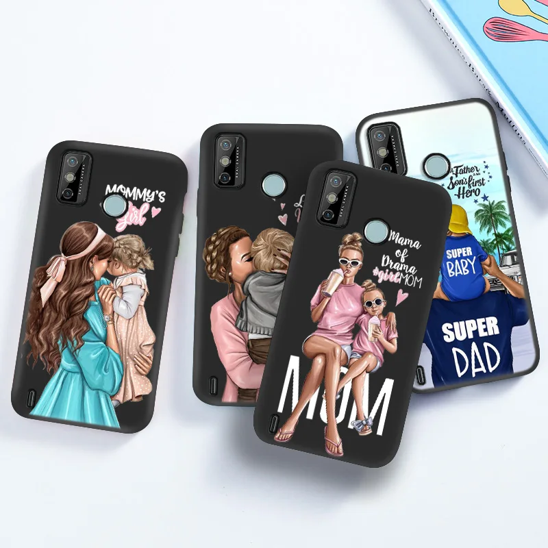 

Fundas for Tecno Spark 6 Air Silicone Case Tecno Spark 5 Pro 6 Go 5Air 2020 6Air Cover Camon 15 12 Trend Mom Painted Black Shell