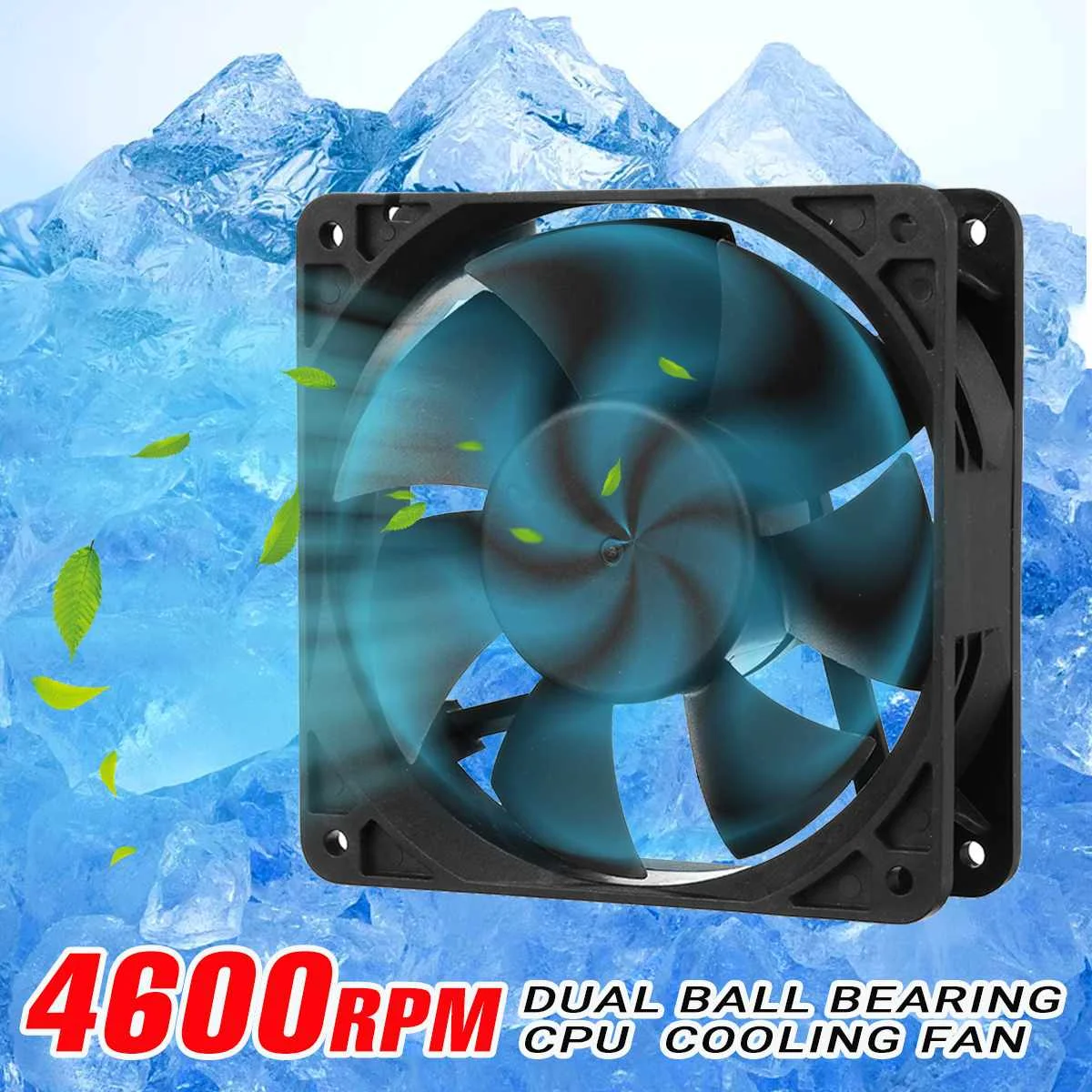 

4600RPM 12V 4 Pin CPU PC Computer Case Fan 120mm High Speed Dual Ball Bearing Cooling Fan Heatsink Laptop Fans Accessories