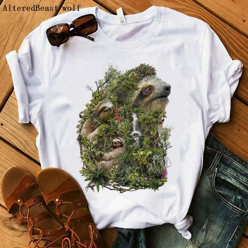 

Sloth yoga the definitive guide shirt women Sloth tshirt Tops print casual clothes short sleeve female vogue cute sloth t shirt