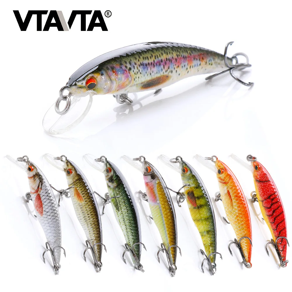 VTAVTA 2g/6g/12g мини блесна воблеры плавающие рыболовные приманки Minnow Crankbait