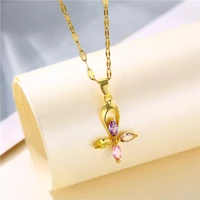 new ladies necklace four leaf clover pendant korean fashion clavicle chain necklace wholesale