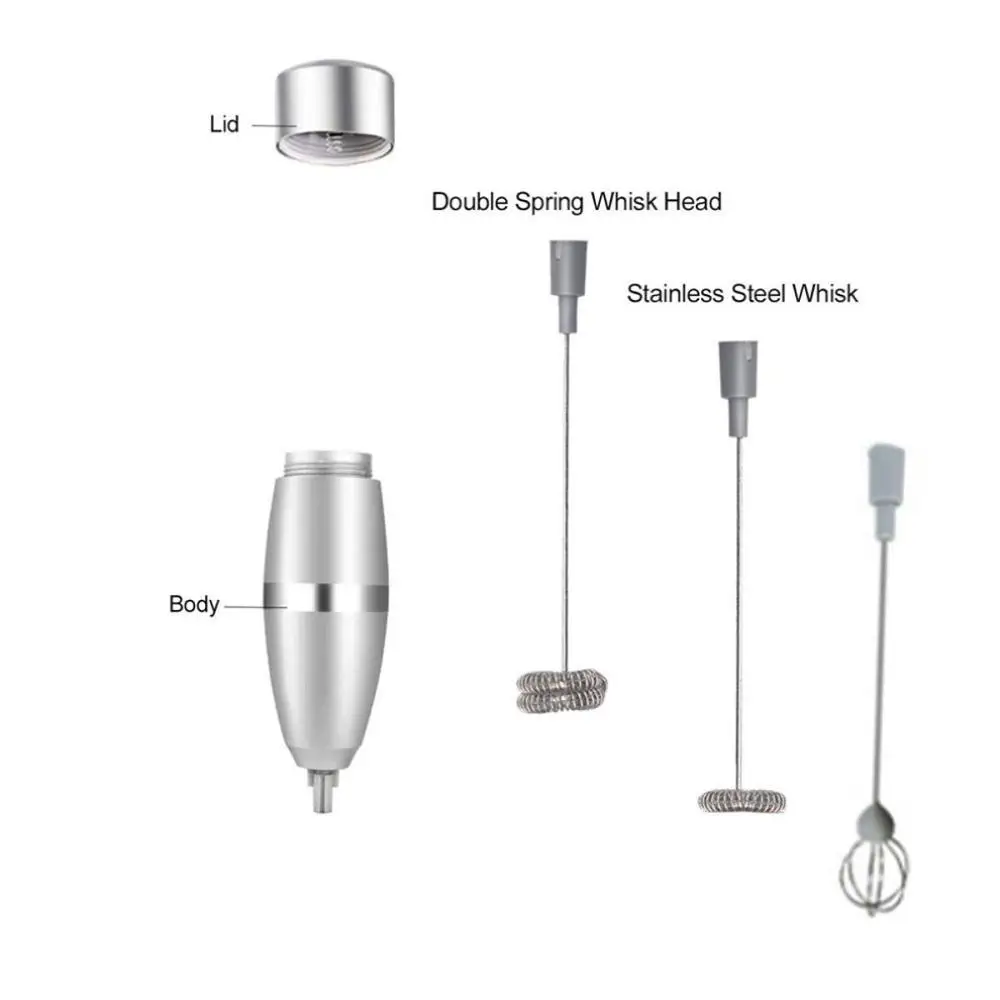 

Electric Milk Frother Drink Coffee Whisk Mixer Egg Beater Foamer Stirrer Practical Cooking Kitchen Tools Home Gadgets Dropship