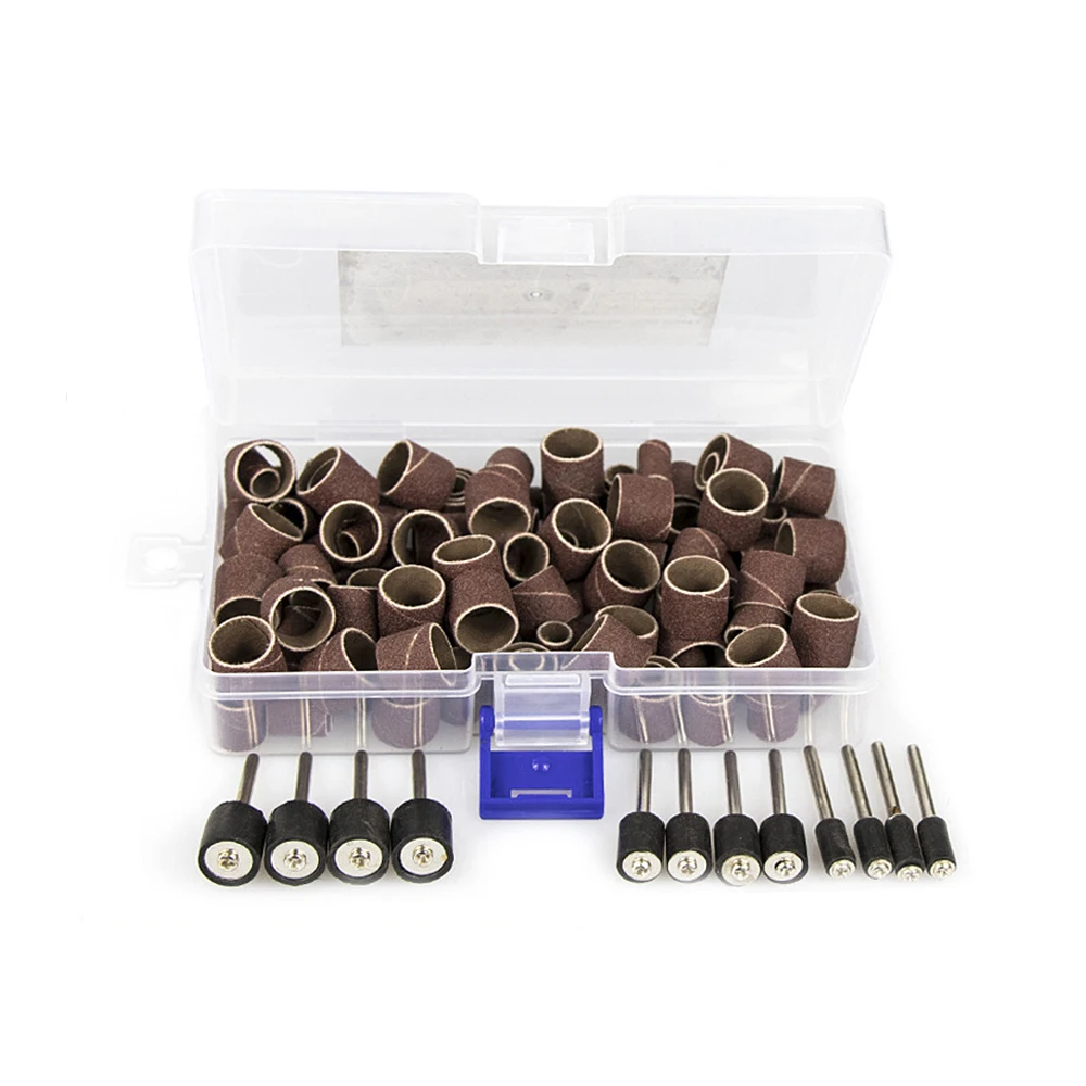 

132 Pcs Electric Grinder Sand Ring Set Electric Drill Machine Accessories Manicure Tools Wood Carving Grinding Polishing Tools