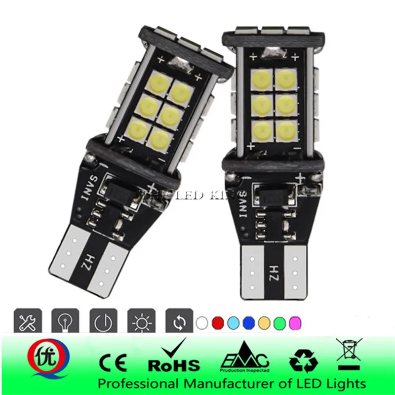 2 шт. T15 921 W16W 45 SMD 4014 светодиодный Авто Дополнительная лампа CANBUS без ошибок задние