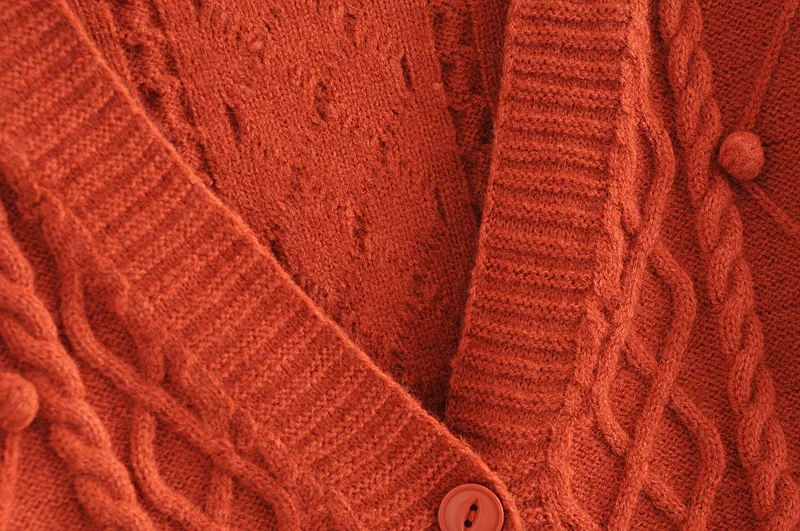 

New Fashion Women Pompom Trims Cardigan Sweater Long Sleeve V Neck Single Breasted Autumn Jumper Plus Size Outerwear Ropa Mujer