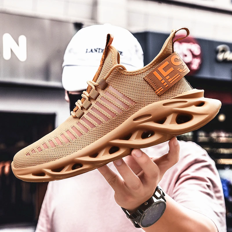 

Sneakers Men Lightweight Blade Running Shoes Shockproof Breathable Male Sports Height Increase Platform Walking Gym Shoes Man