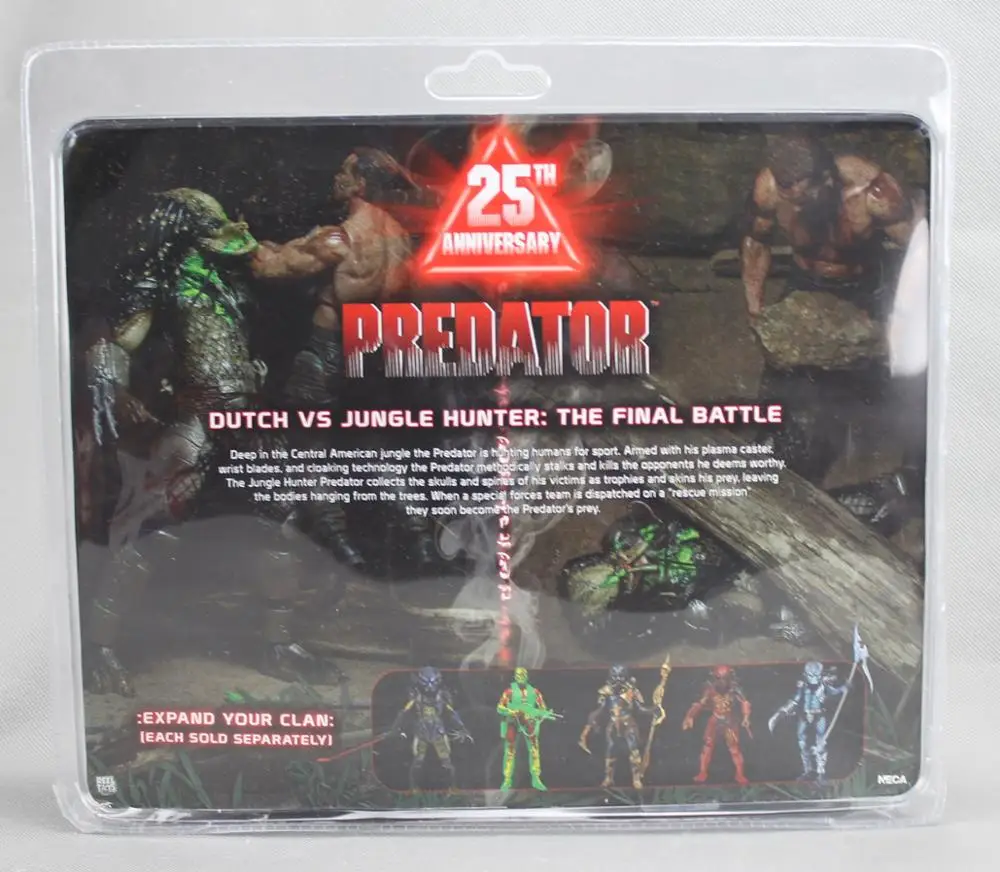 NECA Хищник голландский против джунглей Охотник финальная битва " фигурка