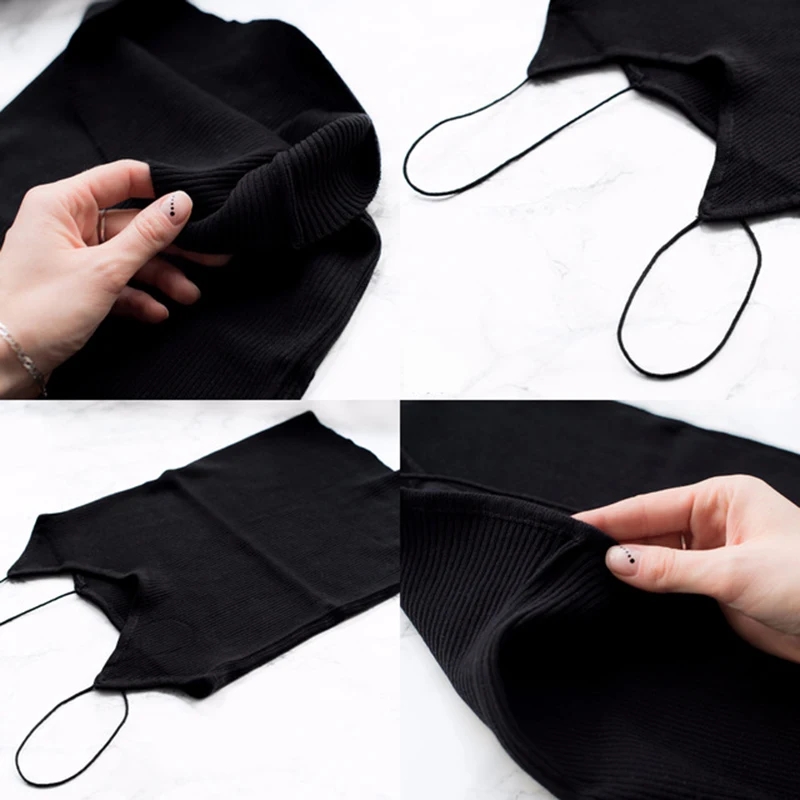 Женский трикотажный жилет в полоску однотонный облегающий Топ без рукавов