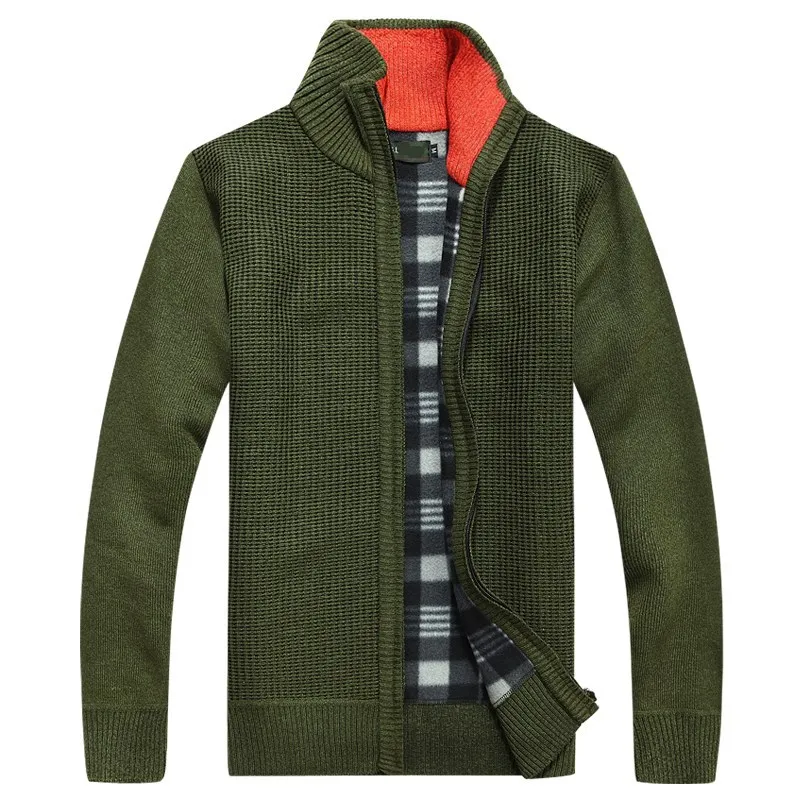 Зимний свитер мужской кардиган толстый теплый Мужская водолазка кашемировый