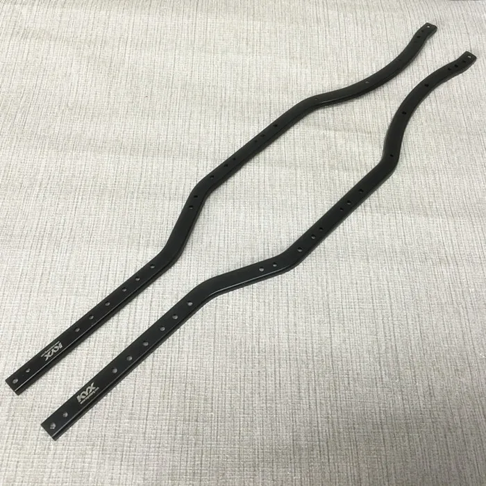 Soporte de viga de marco inferior de Metal para coche de control remoto, marco de mejora de viga de acero inoxidable para Axial SCX10II 1/10 90046, 1 par-0