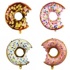 Воздушный шар в форме пончика из алюминиевой пленки, украшение для вечеринки в честь рождения ребенка, детские игрушки