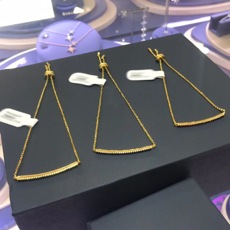 UMGODLY Luxury Brand Single Line Bracelet Adjustable Chain Micro Pave Cubic Zirconia Copper for Women Fashion Party Jewelry | Украшения и