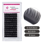 GENIELASH 0,150,20 мм Наращивание ресниц 8-16 мм Искусственные норковые Индивидуальные ресницы классическое наращивание ресниц высококачественные ресницы