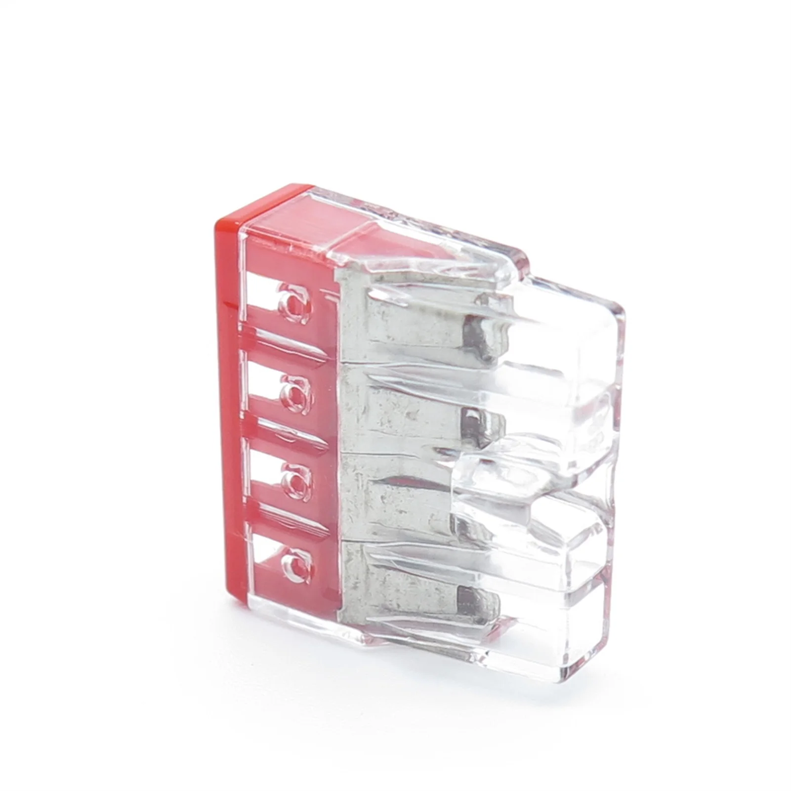 

10 шт. мини-разъем с нажимом, 4 контакта, компактный проводной разъем, для клеммной колодки для монтажа распределительной коробки