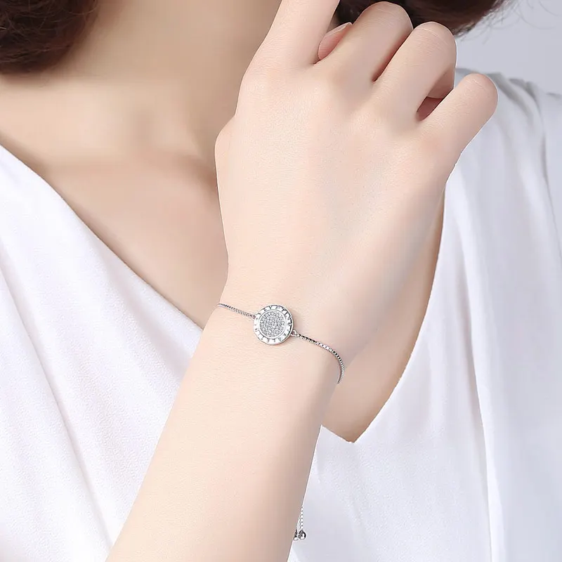 Мужские браслеты с буквенным принтом KALETINE круглые элегантные из стерлингового