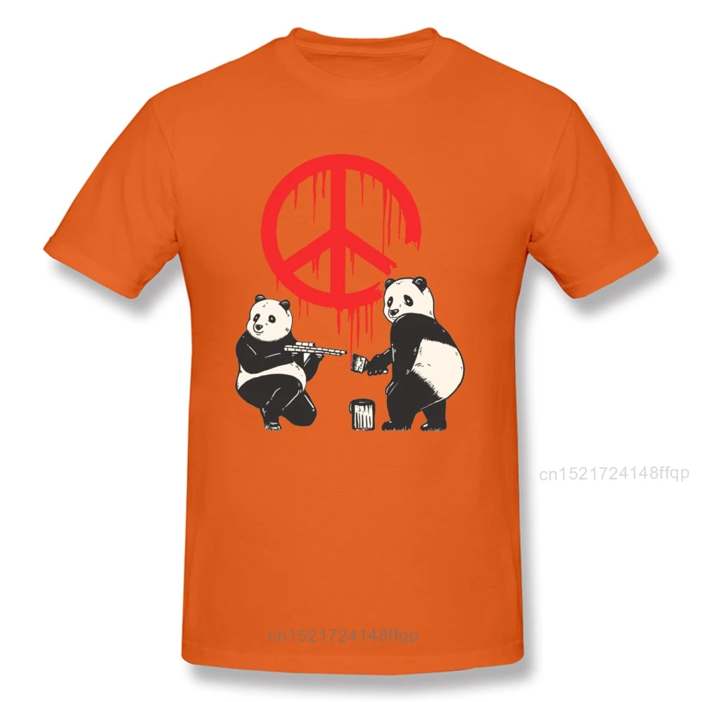 Футболка Swag Pandalism Banksy с надписью мира Мужская футболка принтом панды топы со
