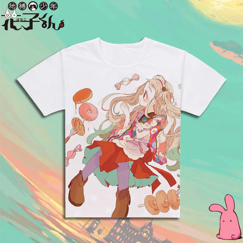 

High-Q Unisex Anime Toilet-Bound Hanako-kun shirts Tee prints O-neck Yugi Amane T-shirt Minamoto Kou Short-sleeve Tee