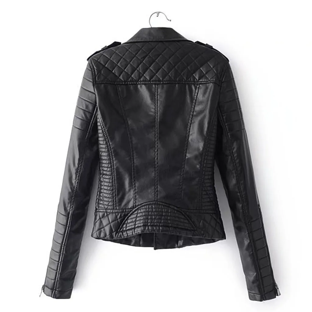 Куртка женская Повседневное однотонные Цвет с отложным воротником на