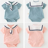 toddler baby boy girls clothes sailor navy wind style romper short sleeve jumpsuit costumes clothes summer outfits 4 24 months