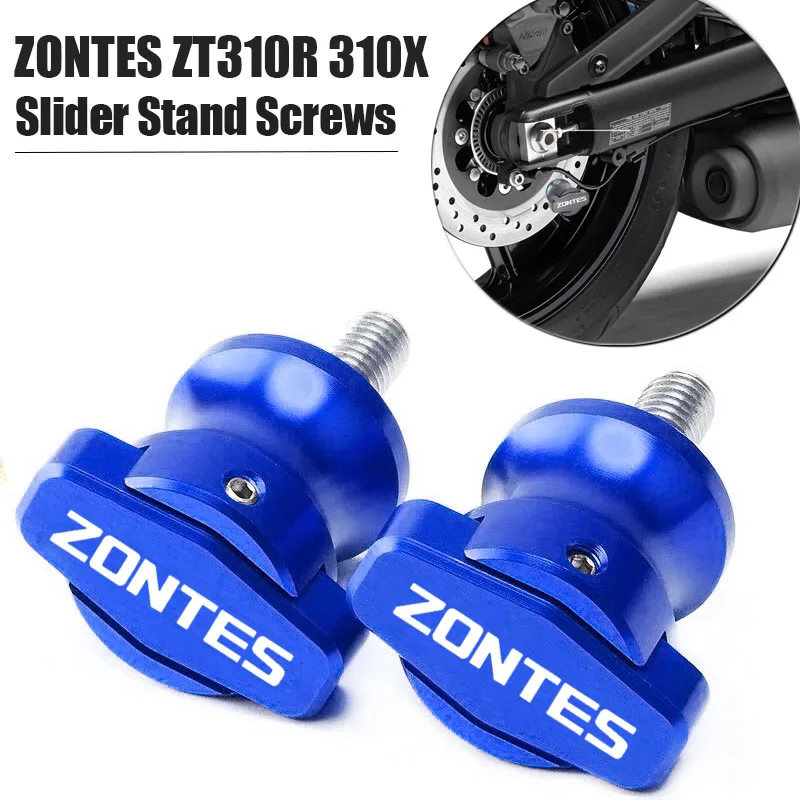 

For Zontes ZT310X 310R 310T 310V Motorcycle CNC Frame Stands 8MM Screws Sliders Swingarm Spools Slider