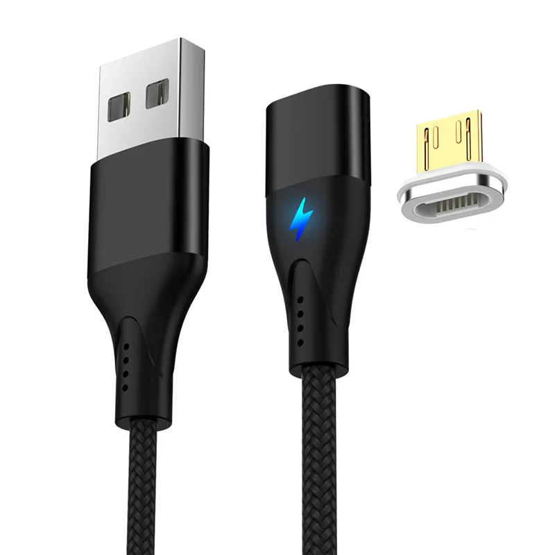 Магнитный кабель USB type-C для huawei p30 pro samsung a50 a70 3A mi cro usb шнур для быстрой зарядки и передачи данных для Red mi note 8 mi 9 9t