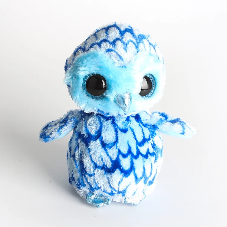 6 Ty Big Eyes Сова Единорог кошка слон Пингвин Леопард лисица собака кролик Жираф панда обезьяна чучела животных плюшевая игрушка - Цвет: 6