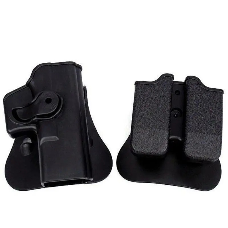 Полимерная Кобура Roto для правшей Glock 19/23/25/28/32 совместимая с Gen 4 и двойным карманом