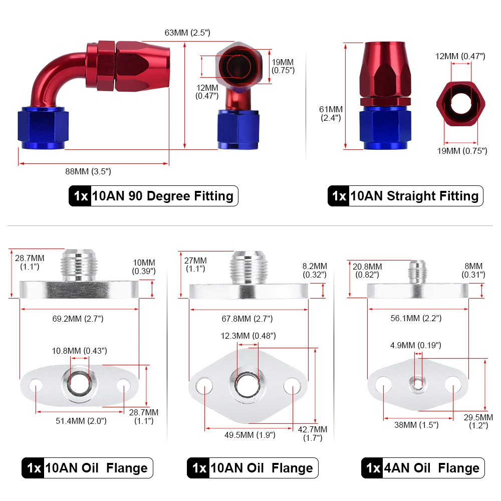 Hypertune Turbocharger маслоподача дренажной линии комплект 4AN 10AN для Тойота Супра 1JZ/2JZ 1JZGTE